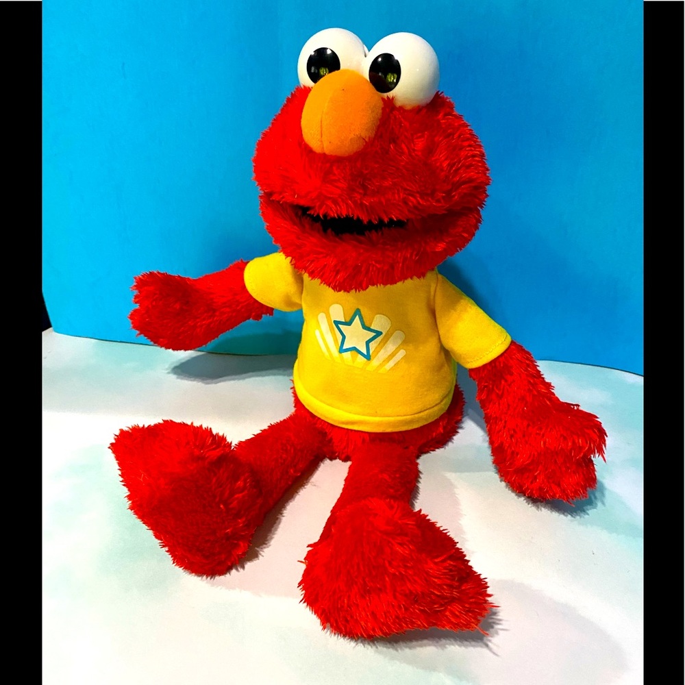 SESAME STREET MUPPET ELMO VINTAGE 2013 LET’S IMAGINE TALKING PLUSH WORKS GREAT!!